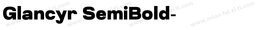 Glancyr SemiBold字体转换